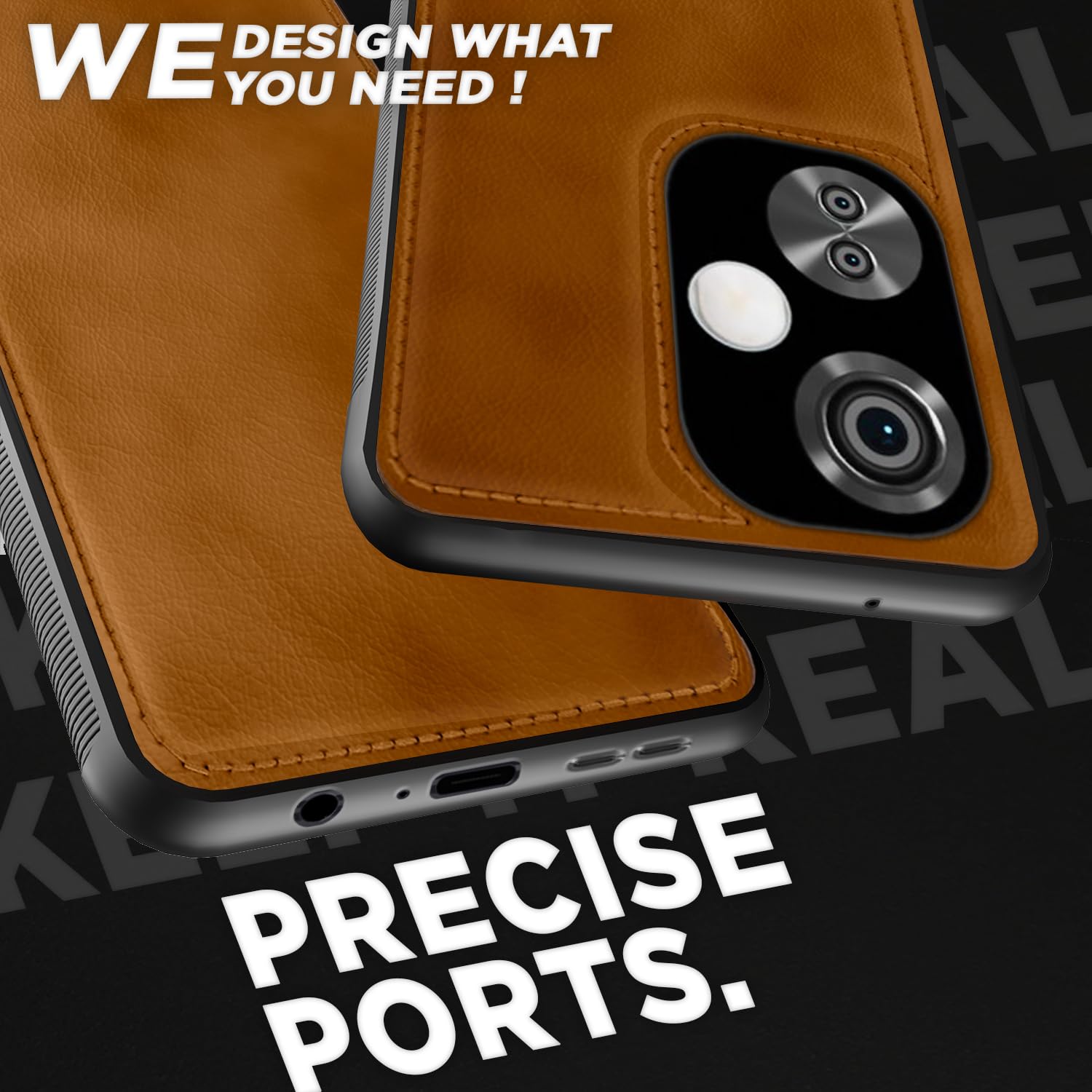 Puloka Brown Leather Case for Oneplus Nord CE 3 Lite