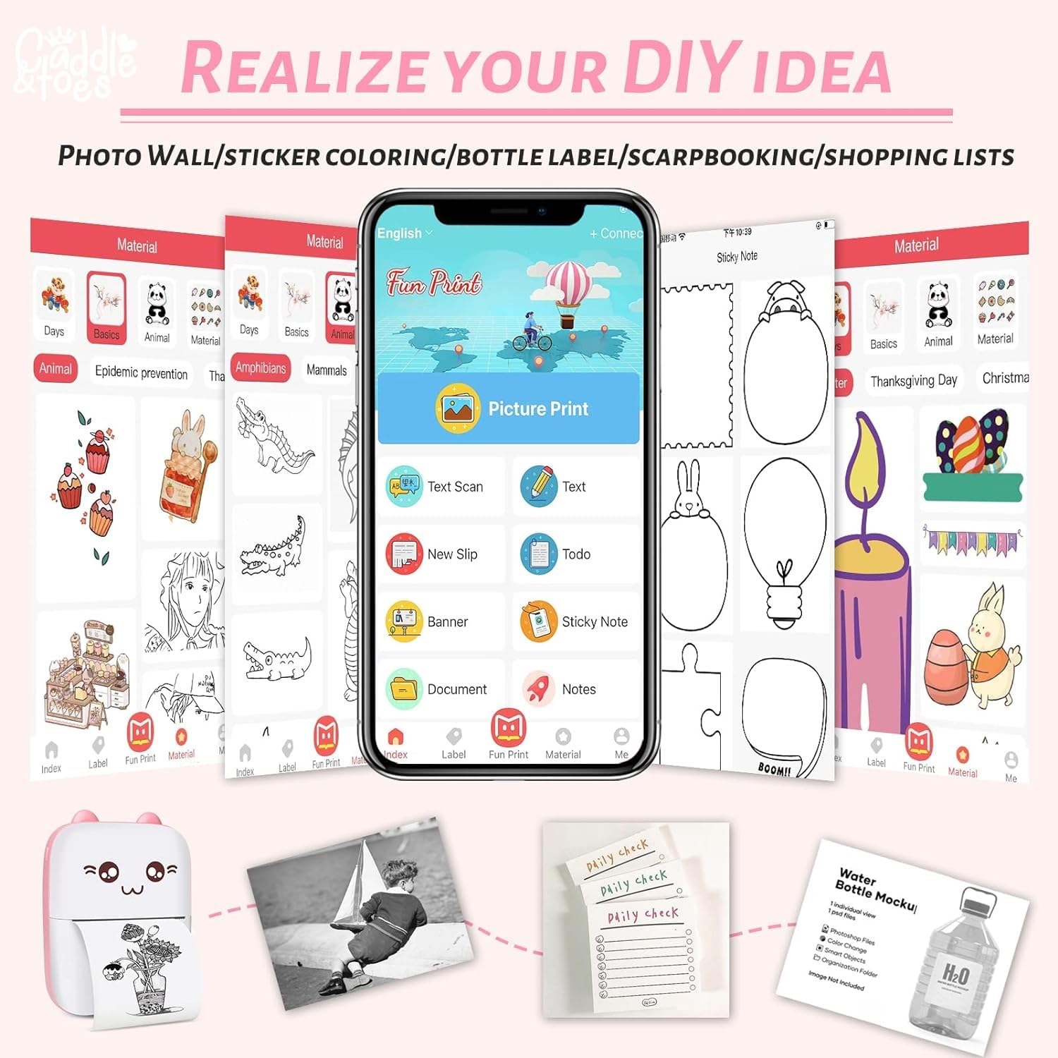 Mini Portable Thermal Printer