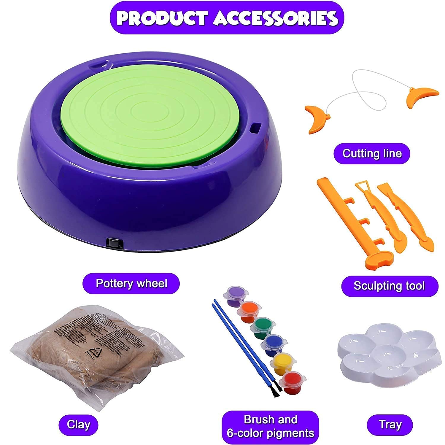 DIY Kids Pottery Set – Electric Clay Machine Fun!