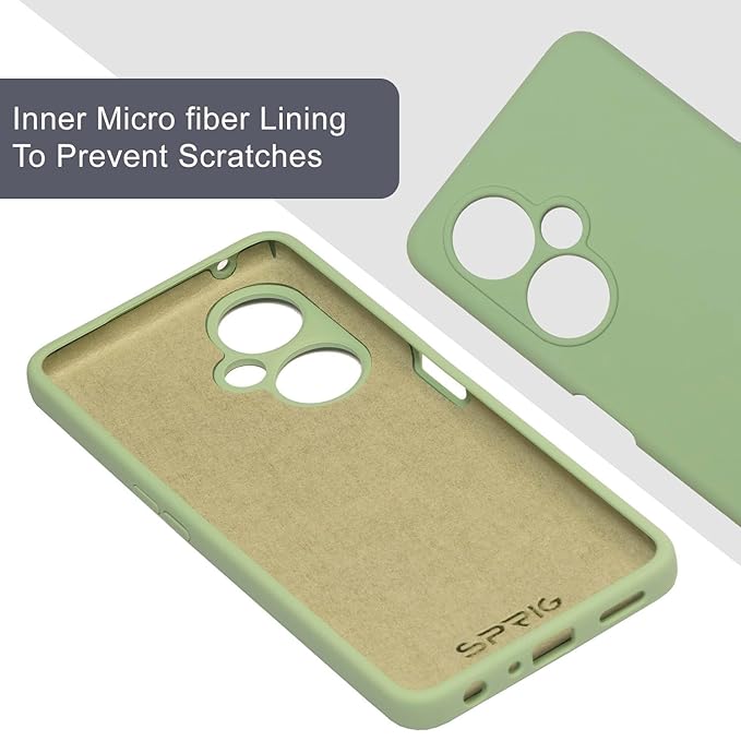 Light Green Camera Original Silicone case for Oneplus Nord CE 3 Lite