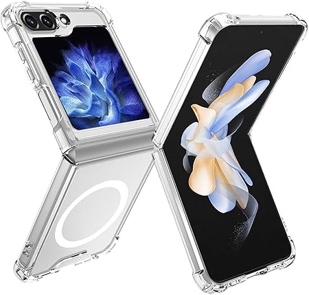 MagSafe Clear Transparent Silicone case for Samsung Galaxy Z FLIP 5