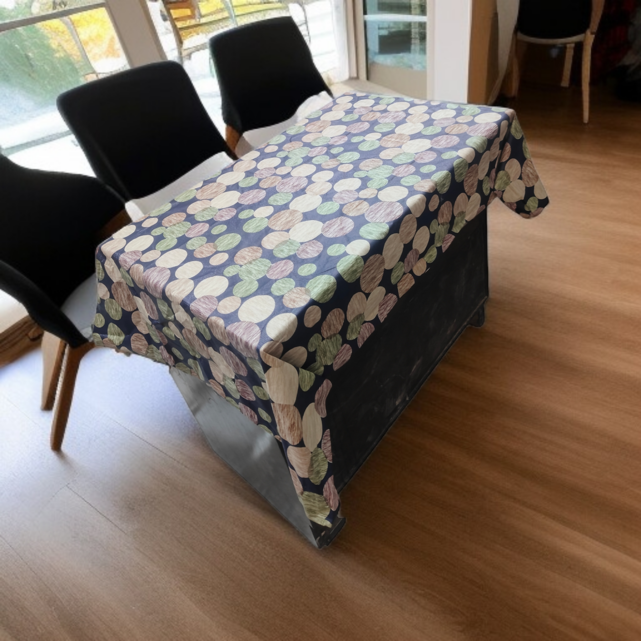 Mopak Decor 3D Printed Table Cover without Lace for 2-4 Seater (40 x 54 inches)