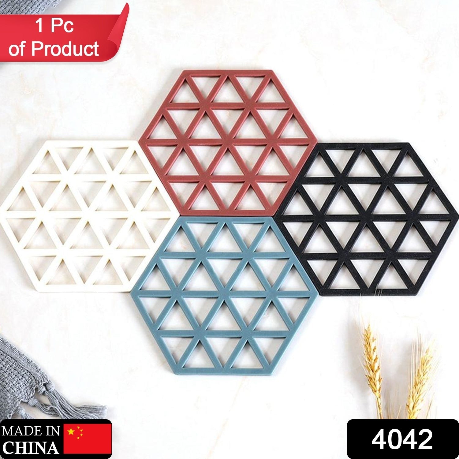 Mat for Cup PVC Tea Coaster Non-Slip Placemat High Temperature Insulation Pad Hollow Pot Mat Bowl with Anti-hot