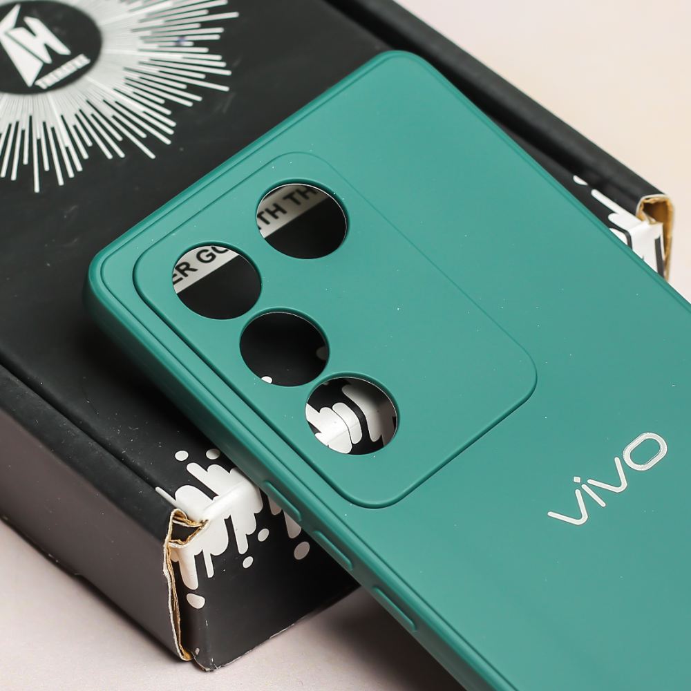 Dark Green candy  Silicone Case for Vivo V27