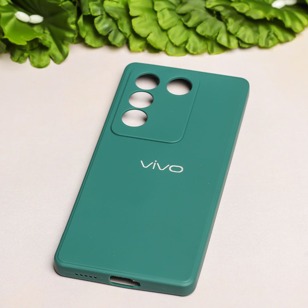 Dark Green candy  Silicone Case for Vivo V27