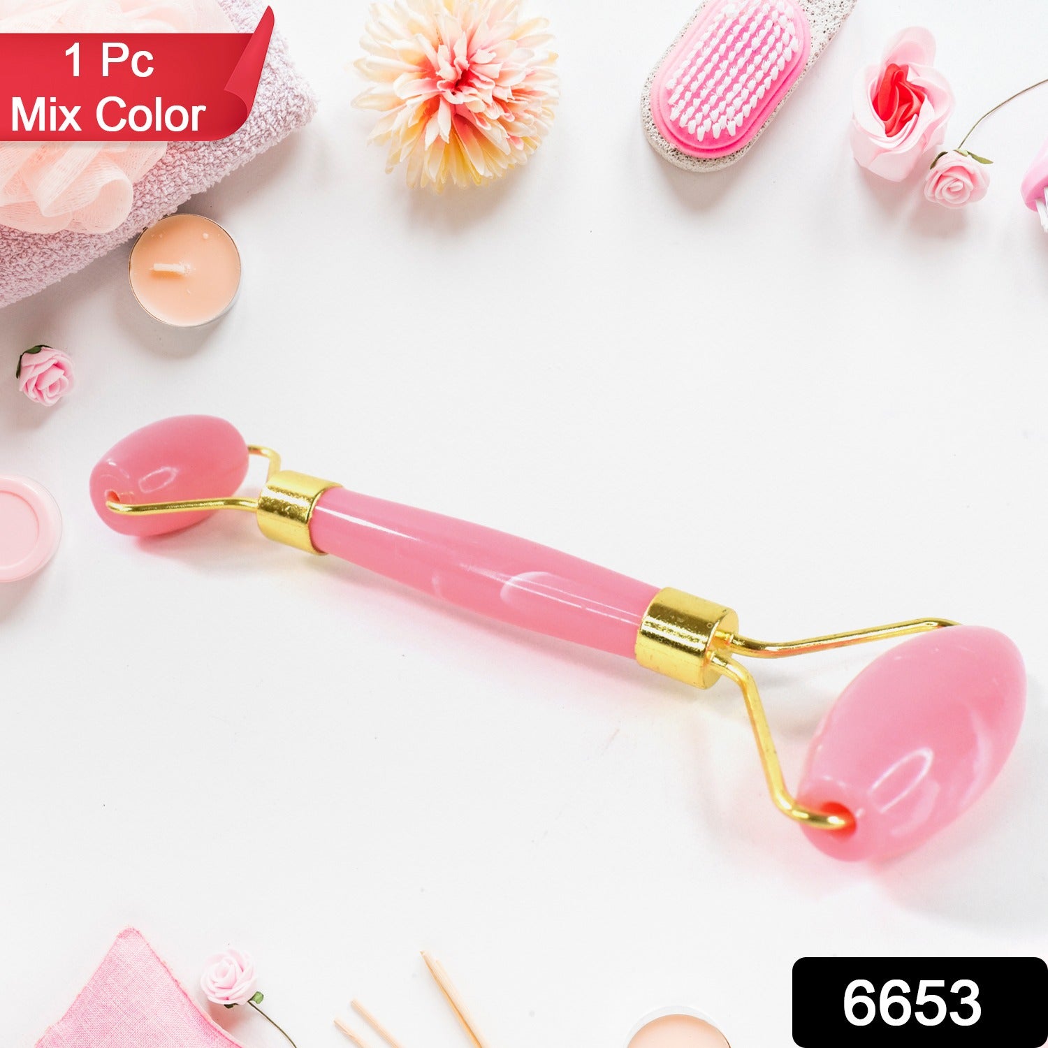 Double Ended Smooth Facial Massage Rollers (1 Pc / Mix Color)