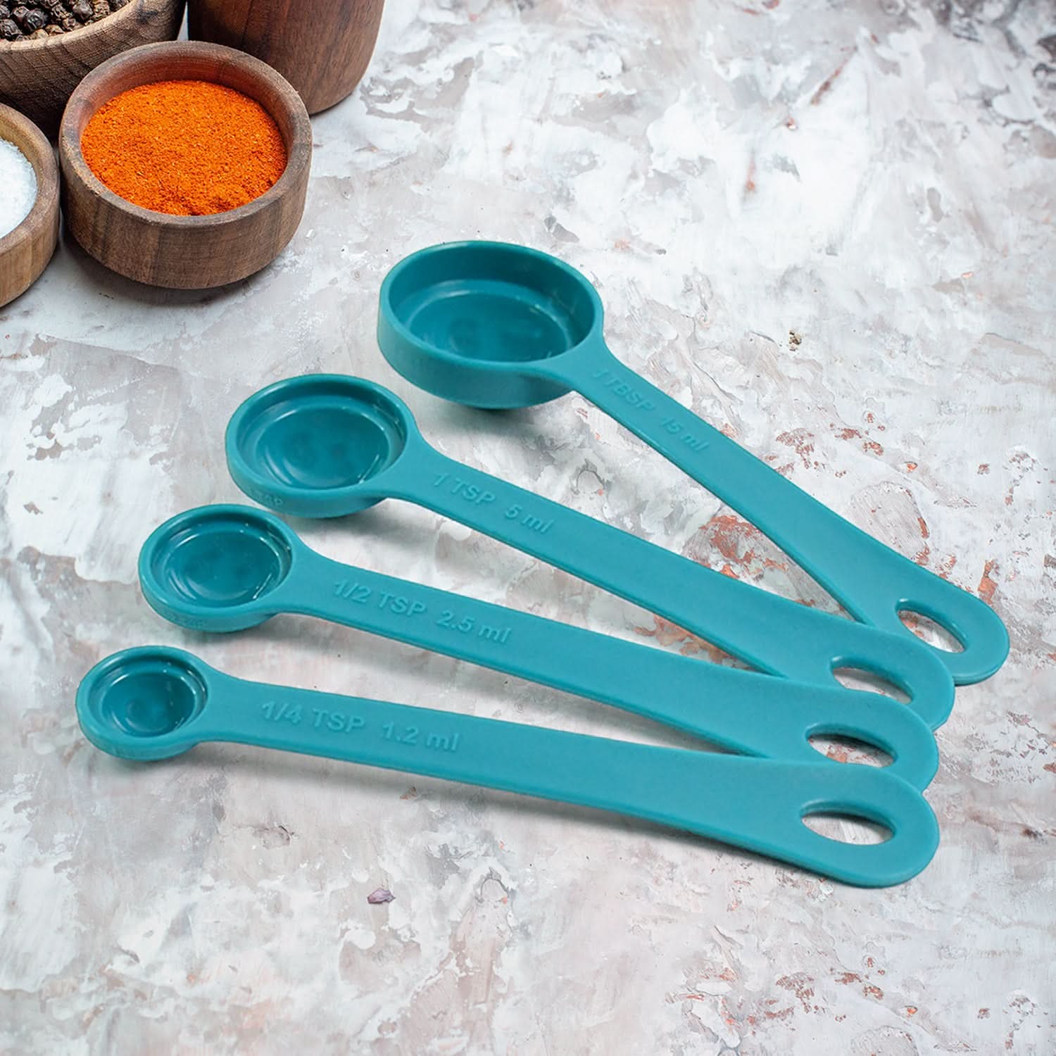 Apex 8-Piece Stainless Steel Measuring Spoons Set – Precise & Durable Kitchen Tools