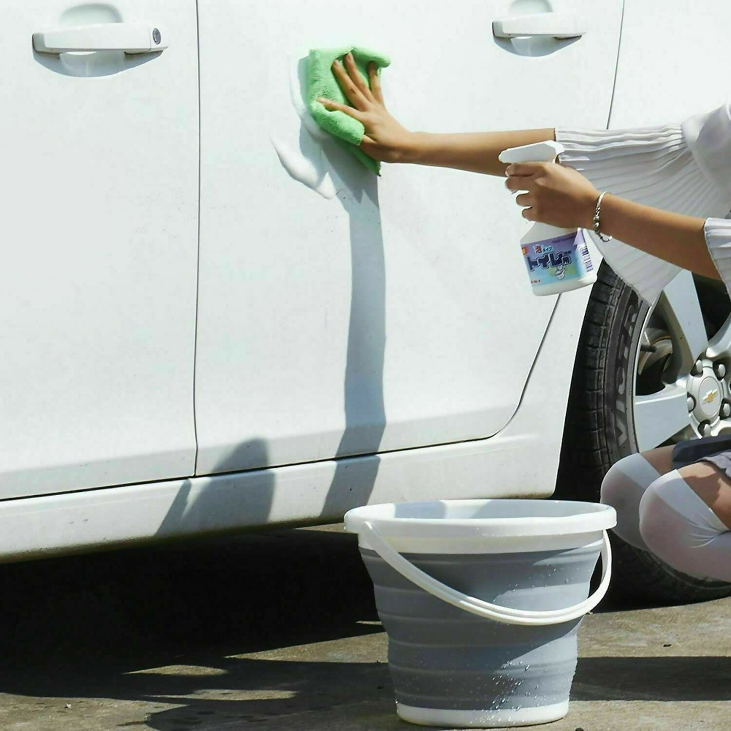 10 Litre Folding Water Bucket with Handle Portable & Foldable