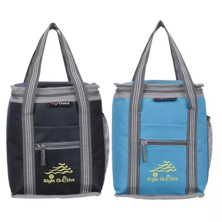 Right Choice Polyester Carry On Lunch/Tiffin Bags Combo for School & Office (Pack of 2)