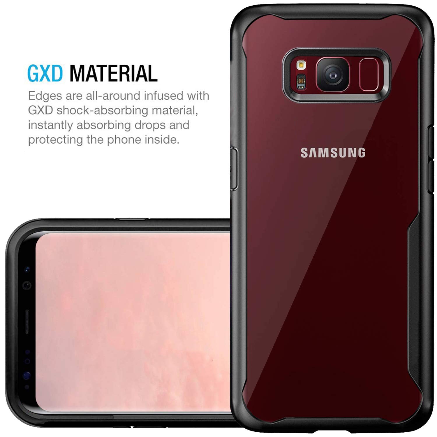 Shockproof Transparent Silicone Case for Samsung S8 Plus