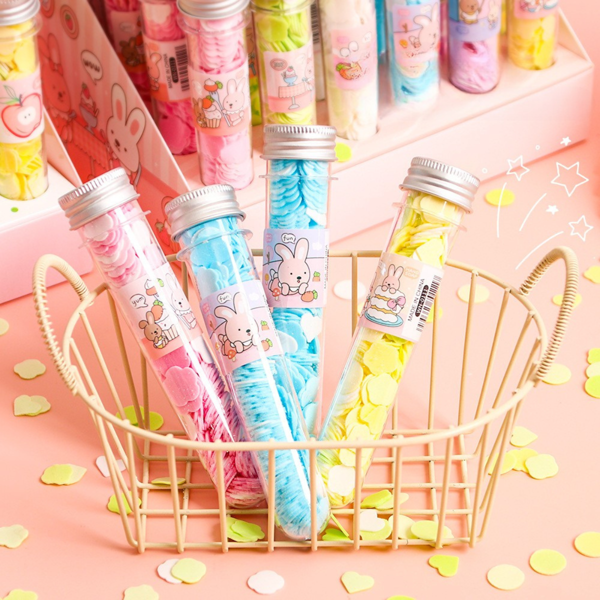 Colorful Tube Shape Paper Soap with Fragrance ( Buy 1 Get 1 Free)