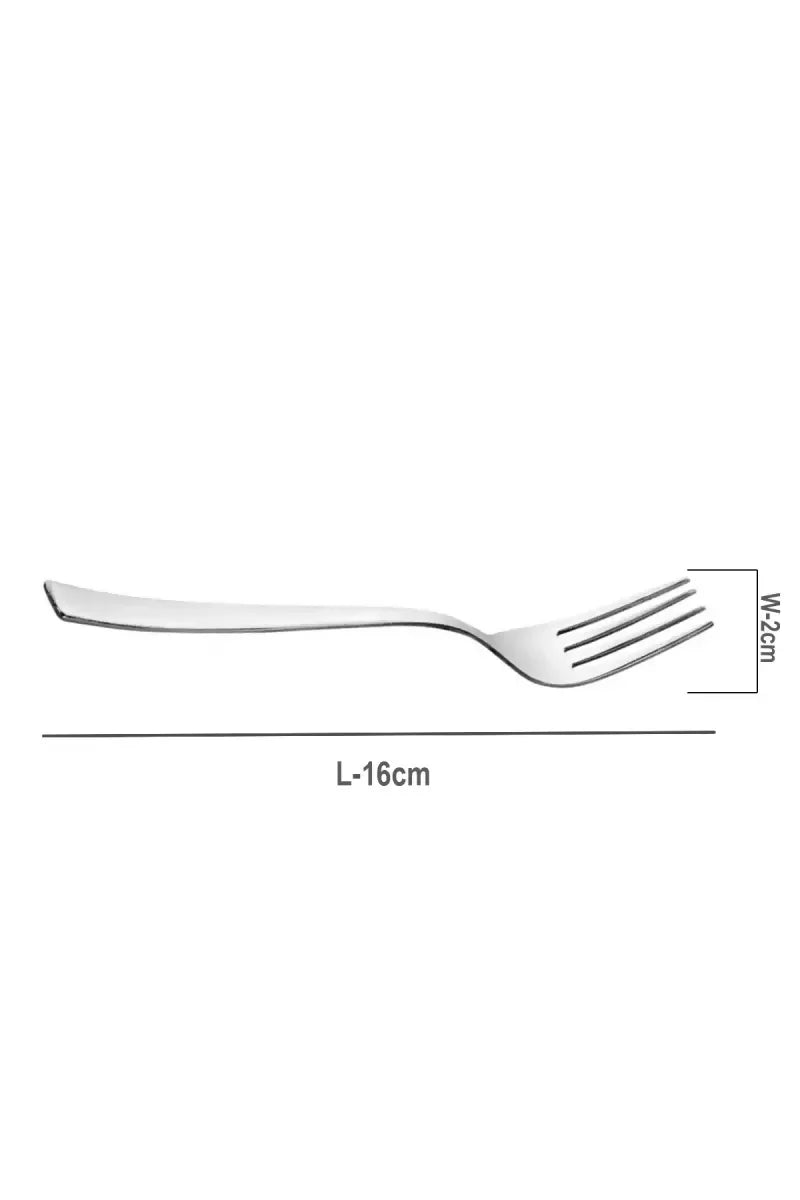 Prabha - Stainless Steel Impress Baby Fork Set - 16cm