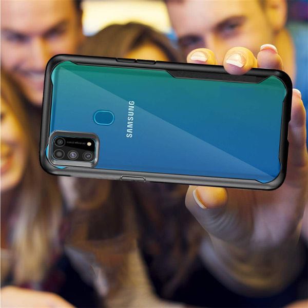 Shockproof transparent Safe Silicone case for Samsung M31