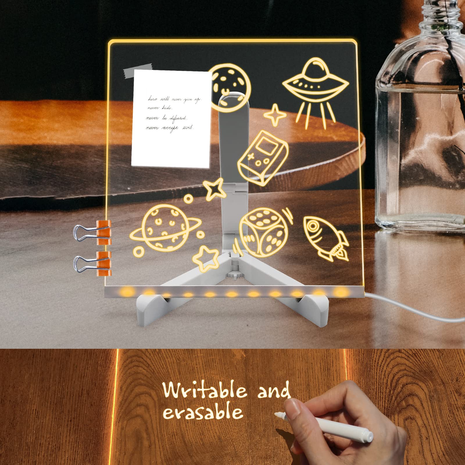 Light Up Your Ideas: 3D LED Acrylic Writing Board