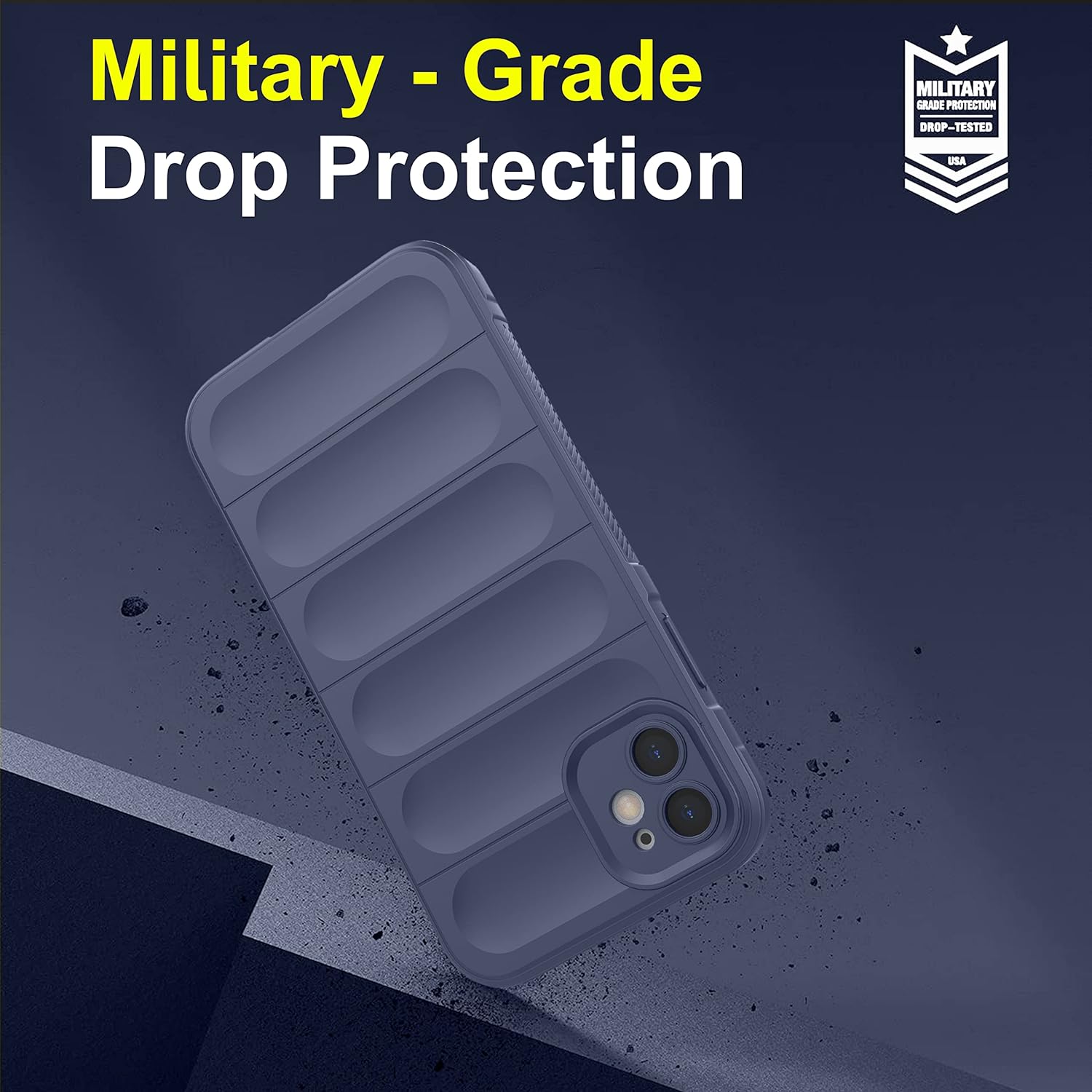 Dark Blue Wave Case for Apple Iphone 11