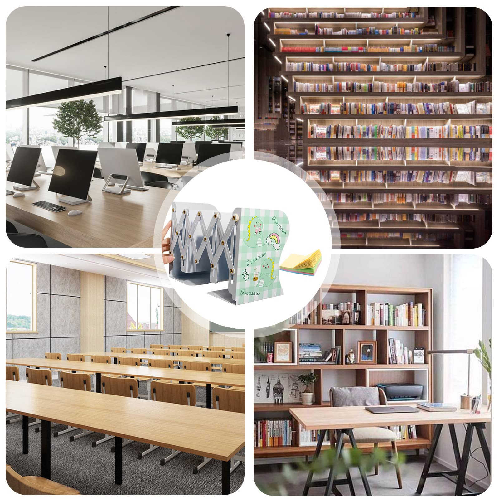 Dino Adjustable Bookshelf | Book Organizer