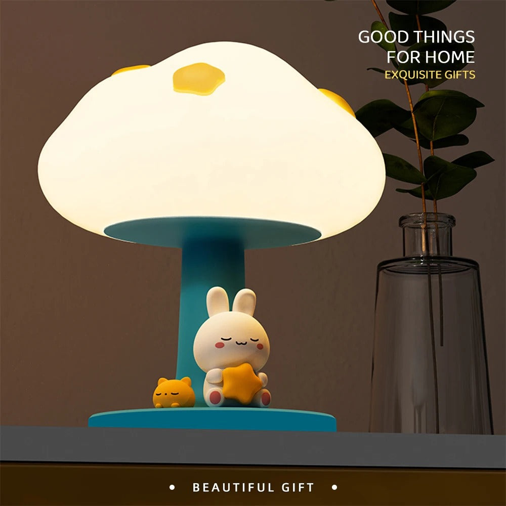 Silicone Cloud Touch LED Night Light Lamp - Perfect for Kids!