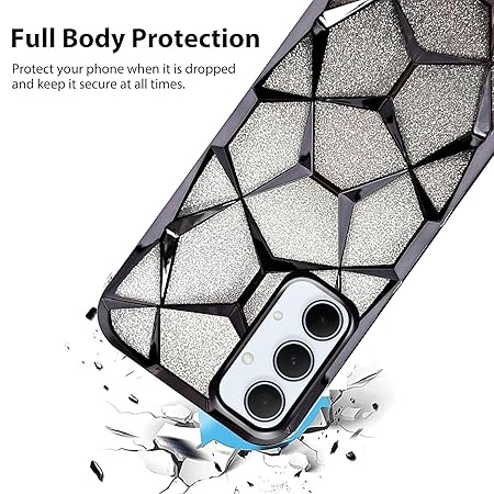Dazzle Black Silicone case for  Samsung A23