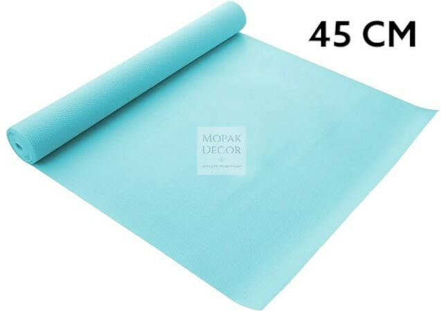 Mopak Decor Plain Sky Blue Eva Printed Solid Fridge Mat & Cover Pack of 1- (3Meters)