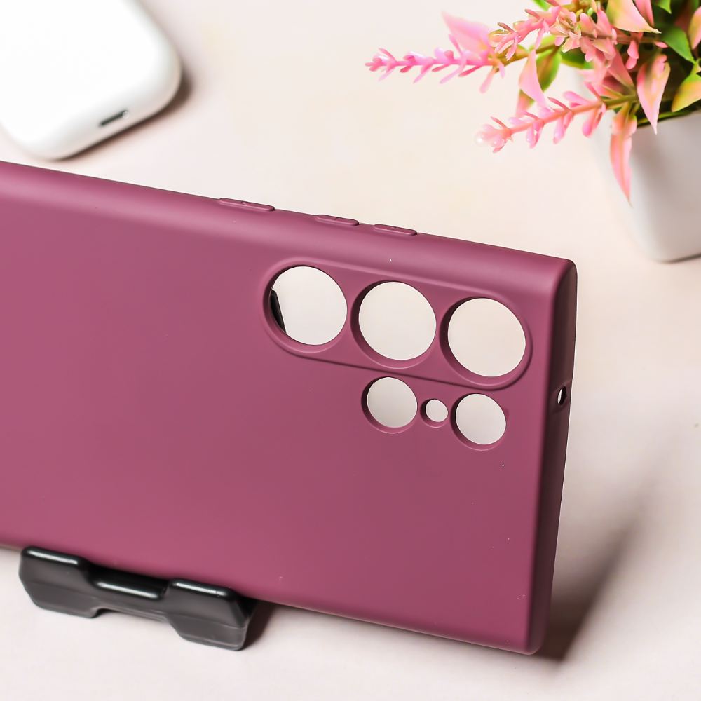 Mehroon Camera Original Silicone case for Samsung S24 Ultra