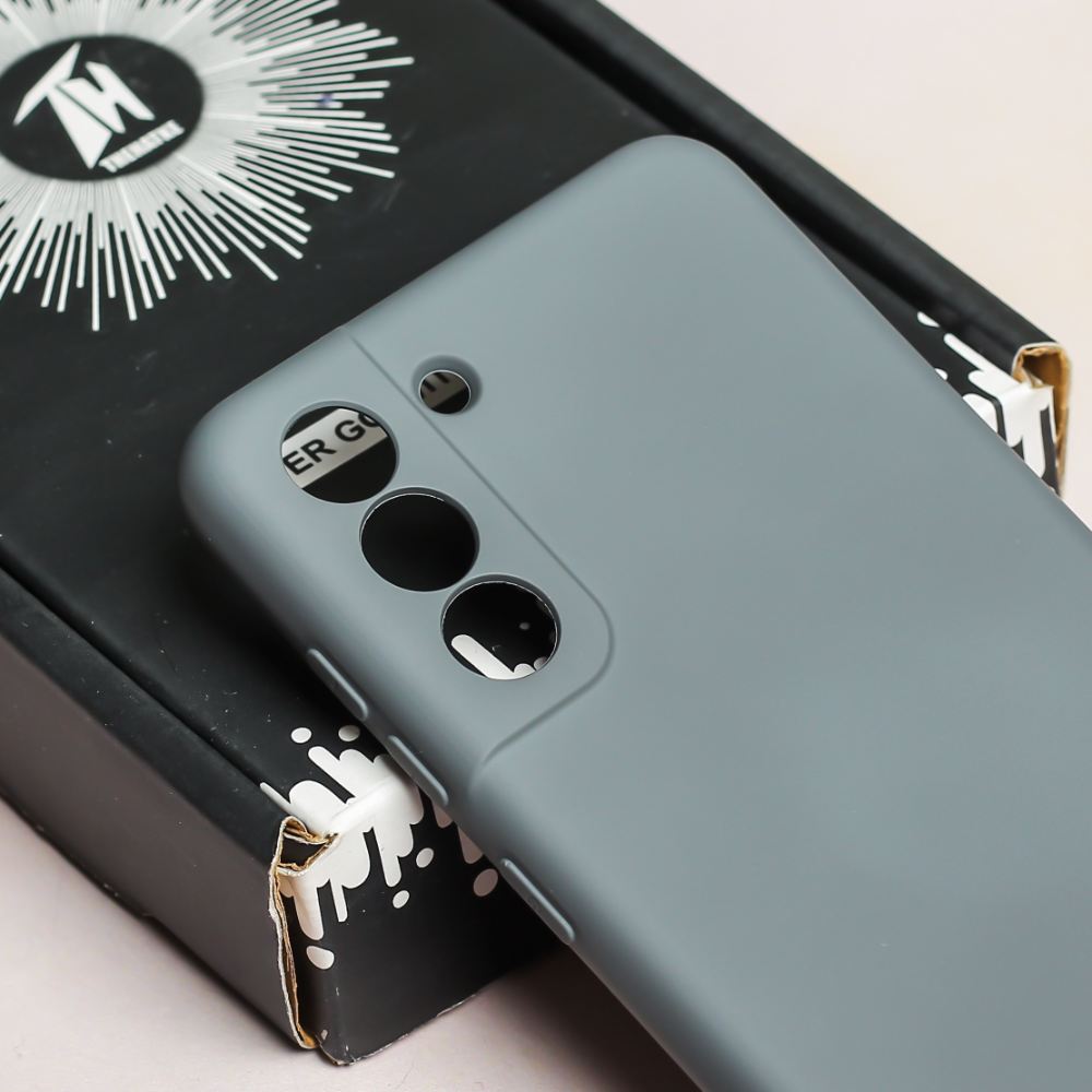Grey Original Camera Safe Silicone case for Samsung A15 5G