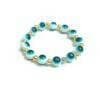 Pinapes Sky Blue Evil Eye Bracelets Adjustable Thread Bracelets for Couples (Pack of 2)
