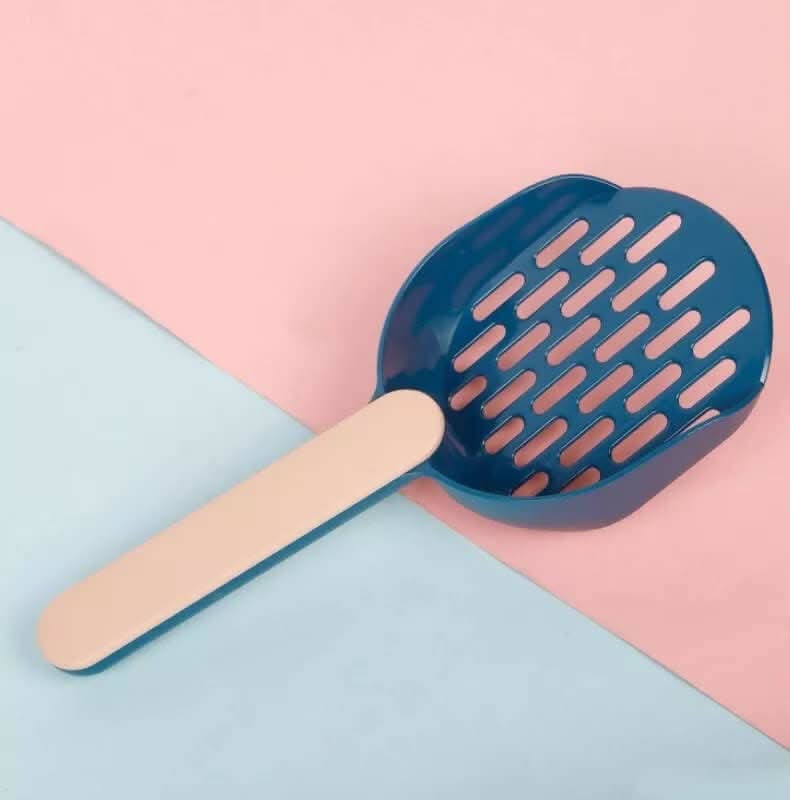 PetGains PGBC Durable PP Resin Cat Litter Scoop (Navy Blue)
