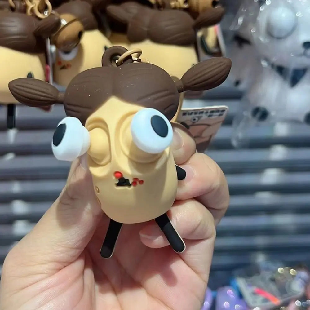 Squishy Potato King-sausage Mouth & Big Eyes Keychain