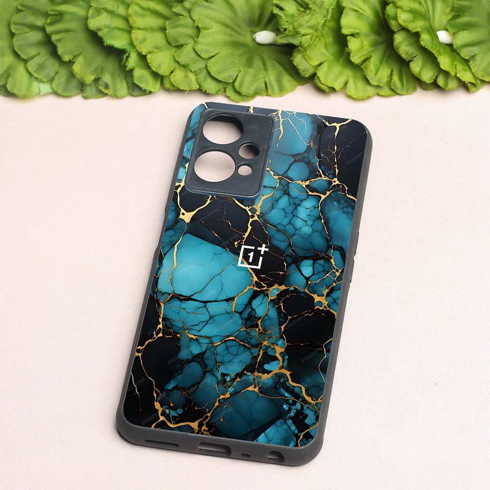 Aqua Vein metal back case for OnePlus Nord CE 2 Lite