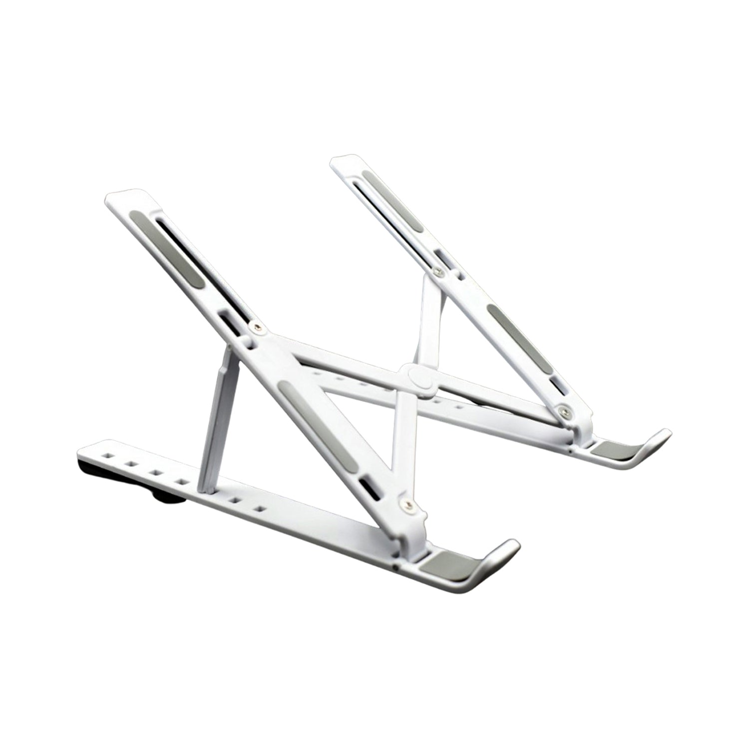 Adjustable  Ergonomic Foldable Portable, Holder Riser Tablet Stand Plastic (Use In 14 inch Laptop)