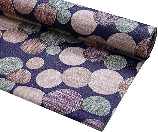 Shelf Liner 4M used for Wardrobe kitchen cabinet Drawer Slab Roll - 45x400 cm (Blue Multicircle)