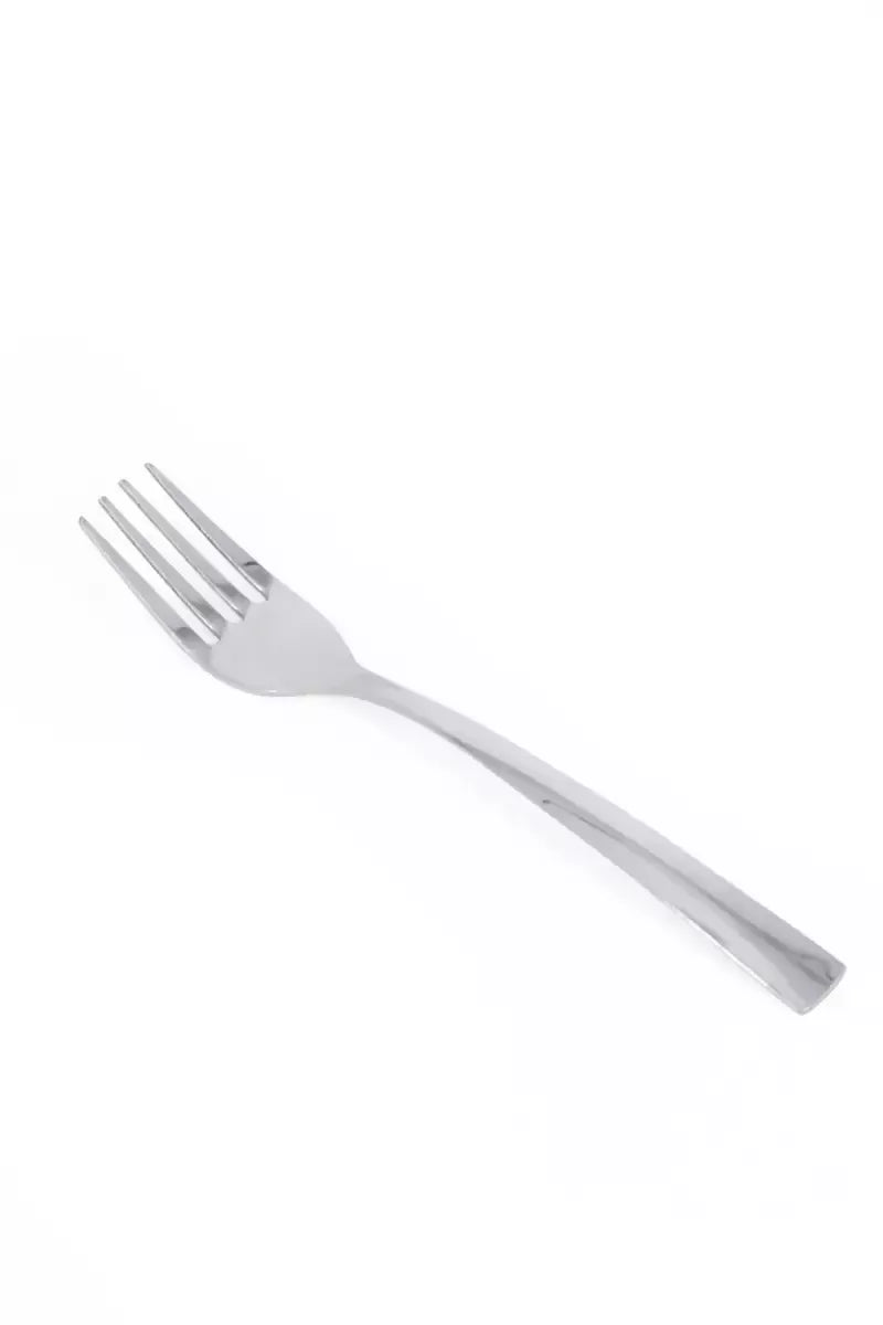 Prabha Stainless Steel Petal Plain Baby Fork Set - 16cm