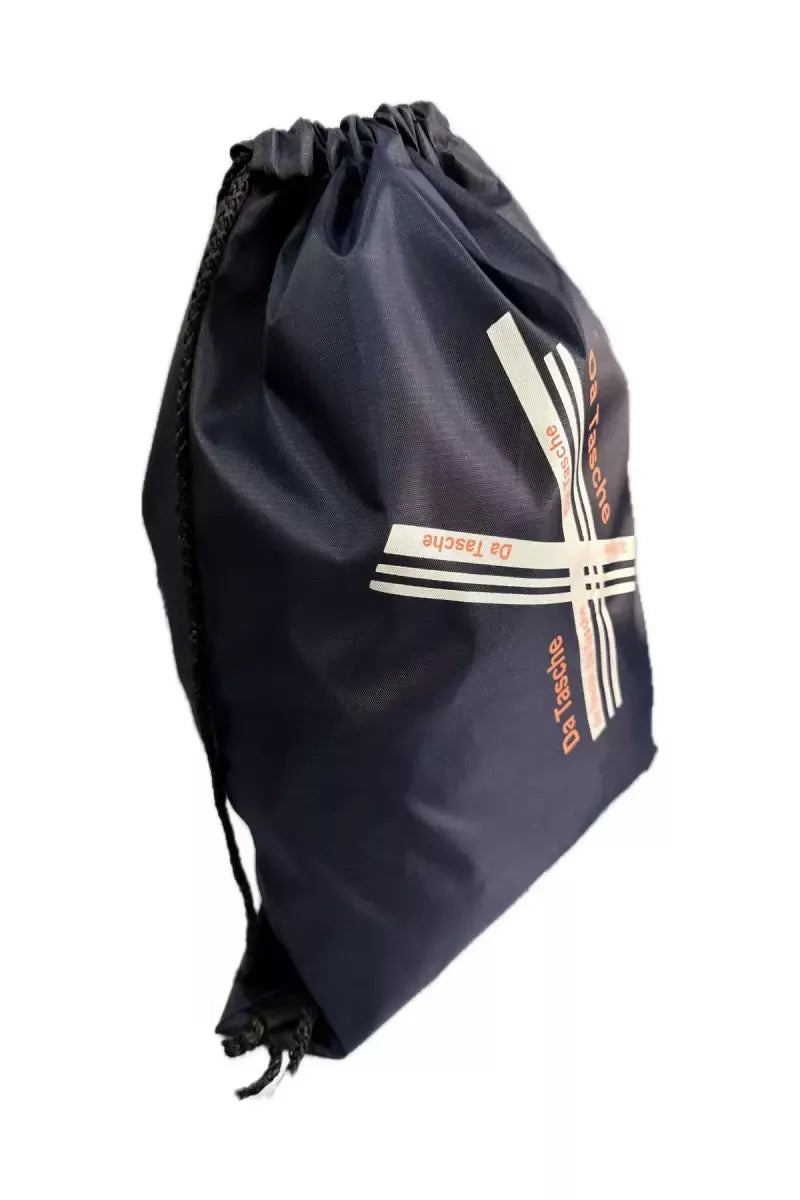 5 L Drawstring Backpack for Men - Navy Blue