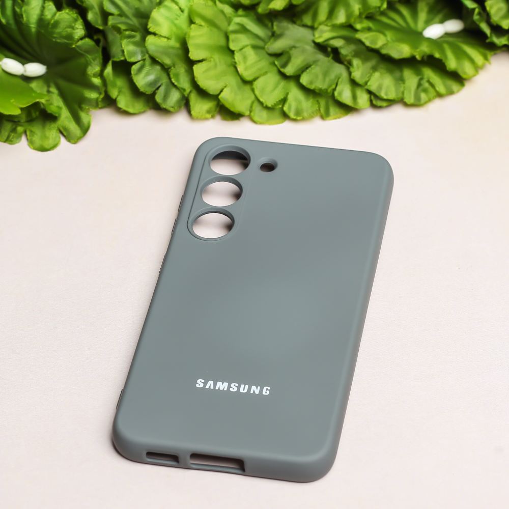 Grey Camera Original Silicone case for Samsung S23 5G