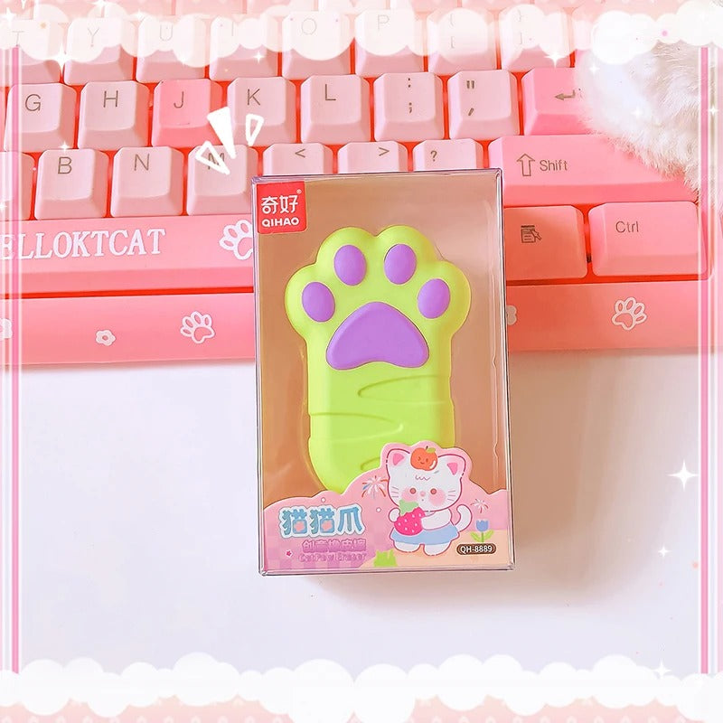 Kawaii Cat Paw Eraser – The Cutest Way to Erase!