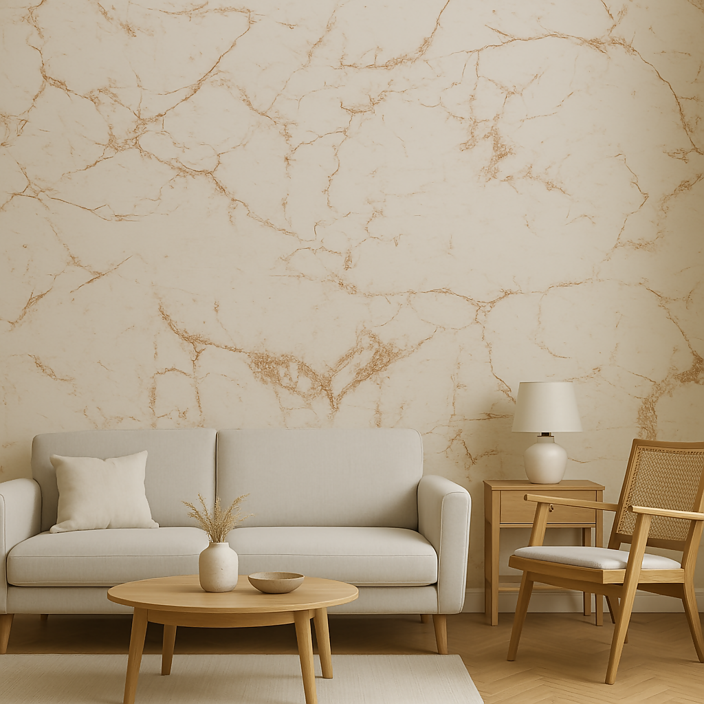 Mopak Decor Classics Brown Wallpaper - Pack of 1 (Size:100 cm x 45 cm)