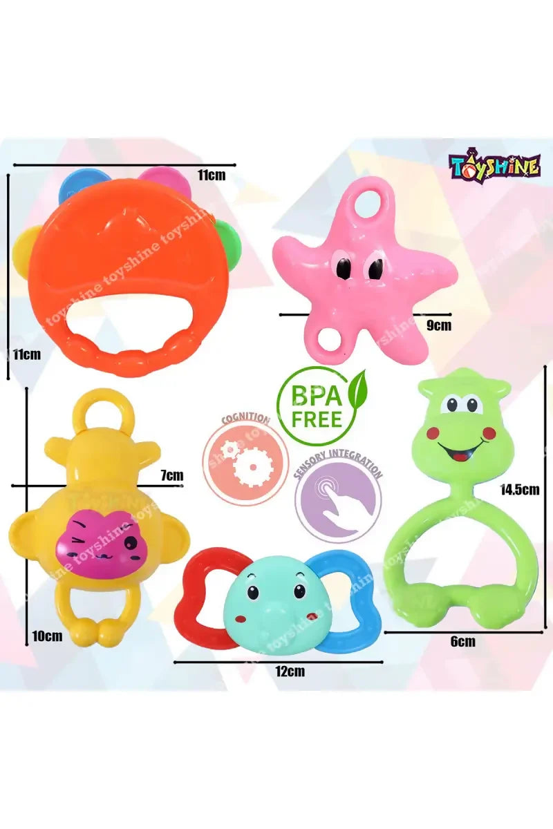 Rattle Set with Teethers (Pack of 7)