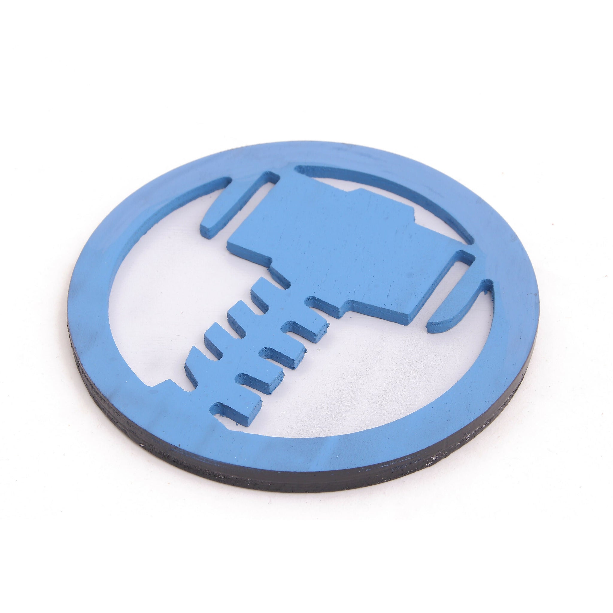 Marvel - Thor Wood Wall Mount, Geometric Nursery Wall Decor, 3D Wooden Superhero Logo Wall Hanging - 6 inches (1 Pieces)