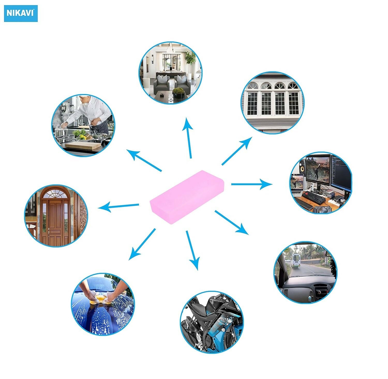 kitchen cleaning super sponge (Pack of 2)