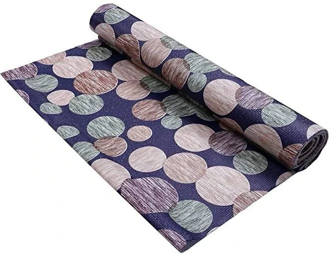 Shelf Liner 5M used for Wardrobe kitchen cabinet Drawer Slab Roll - 45x500 cm (Blue Multicircle )