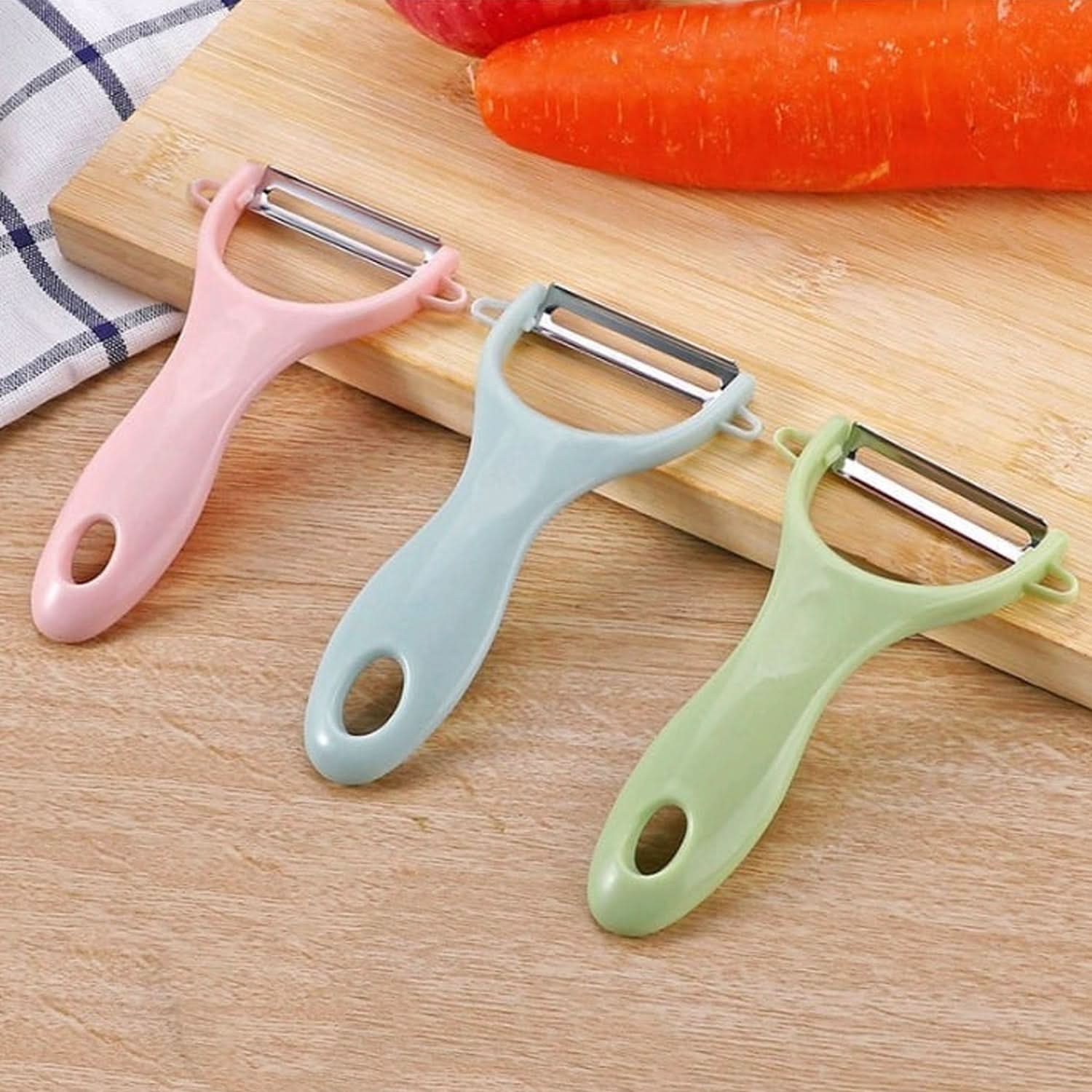 Kitchen Peeler & 3-Piece Knife Set Combo
