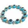 Pinapes Stylish Evil Eye Bracelet (Light Blue, pack of 2)