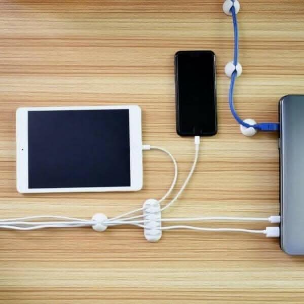 P-Plus International 10pcs Cable Clips (White)