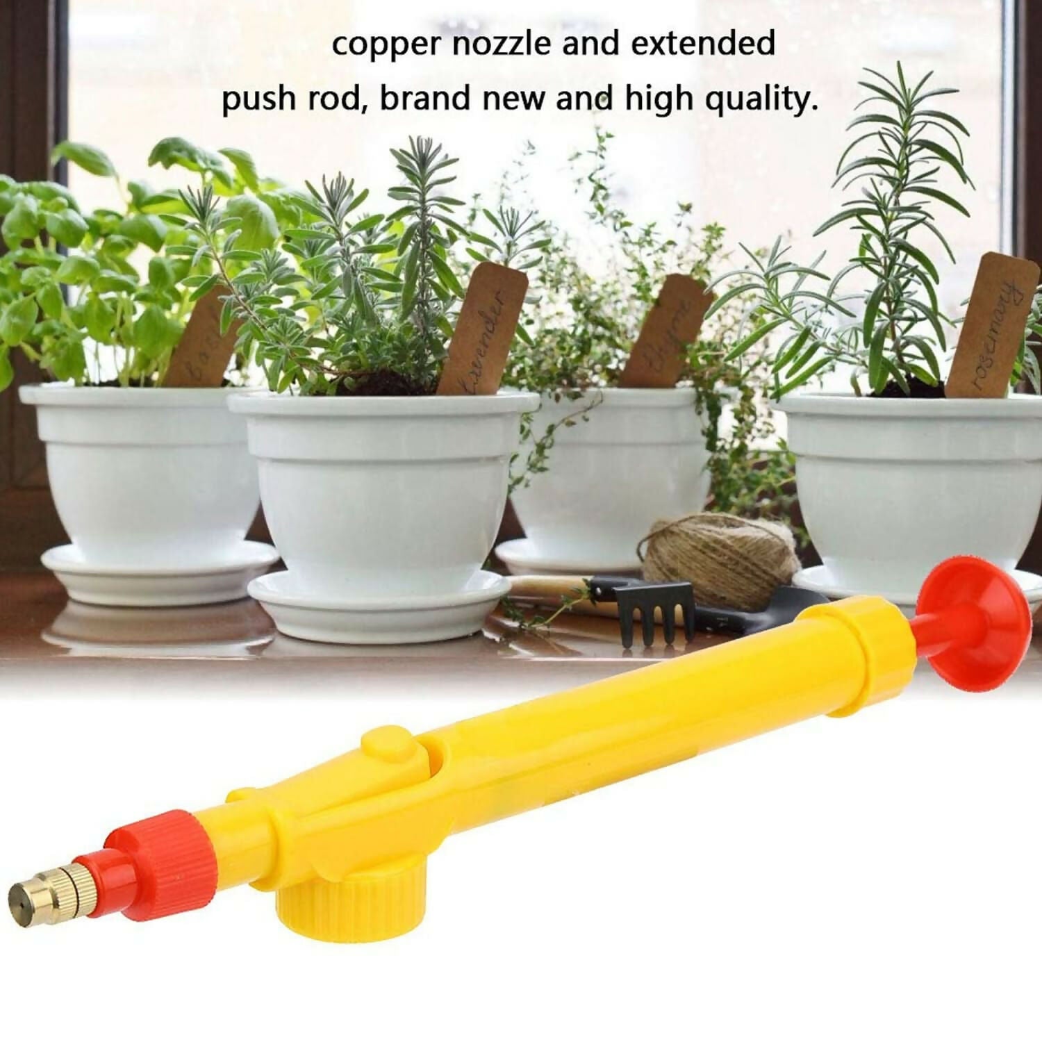 2Pcs Manual Spray Bottle Nozzles – Adjustable Handheld Water Pump for Garden