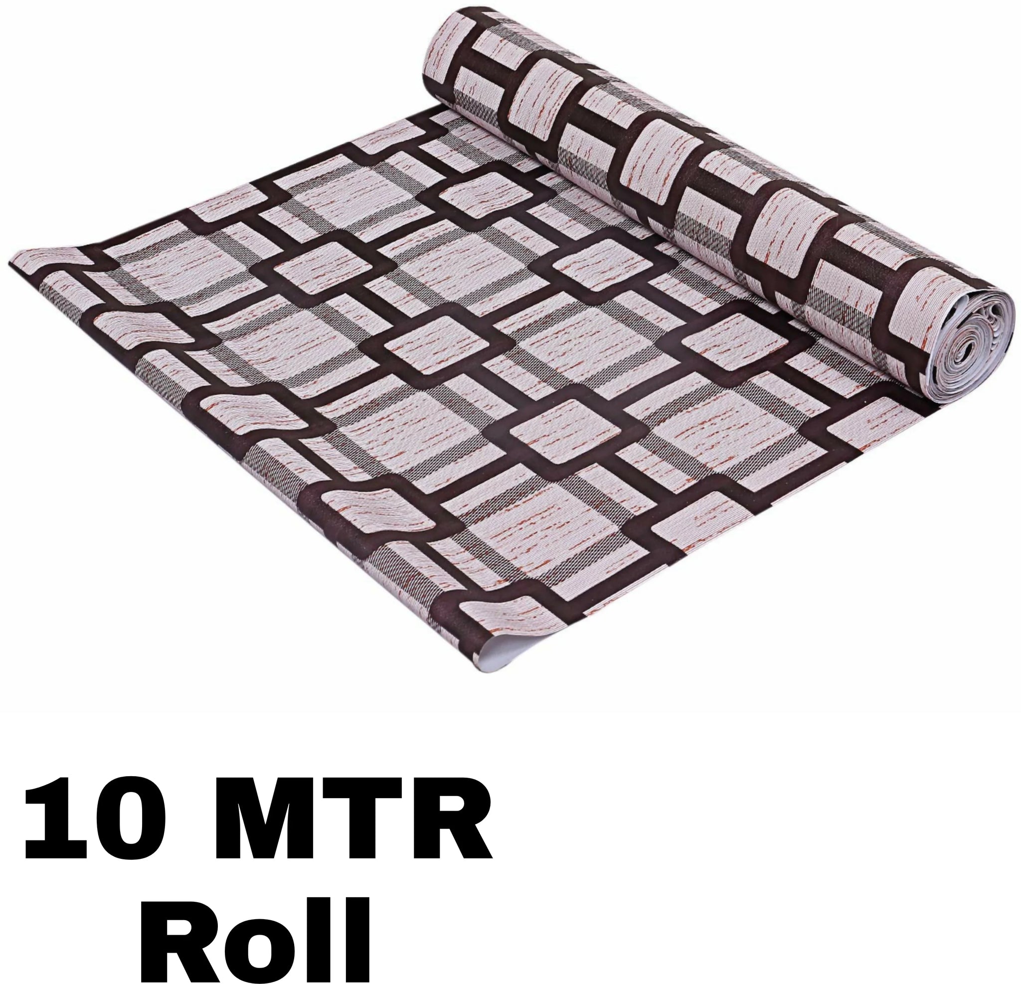 Mopak Decor Polyester Embroidered Fridge Mat & Cover – Brown Box, Pack of 1 (Model: 50045, Size: 45 x 1000 cm)