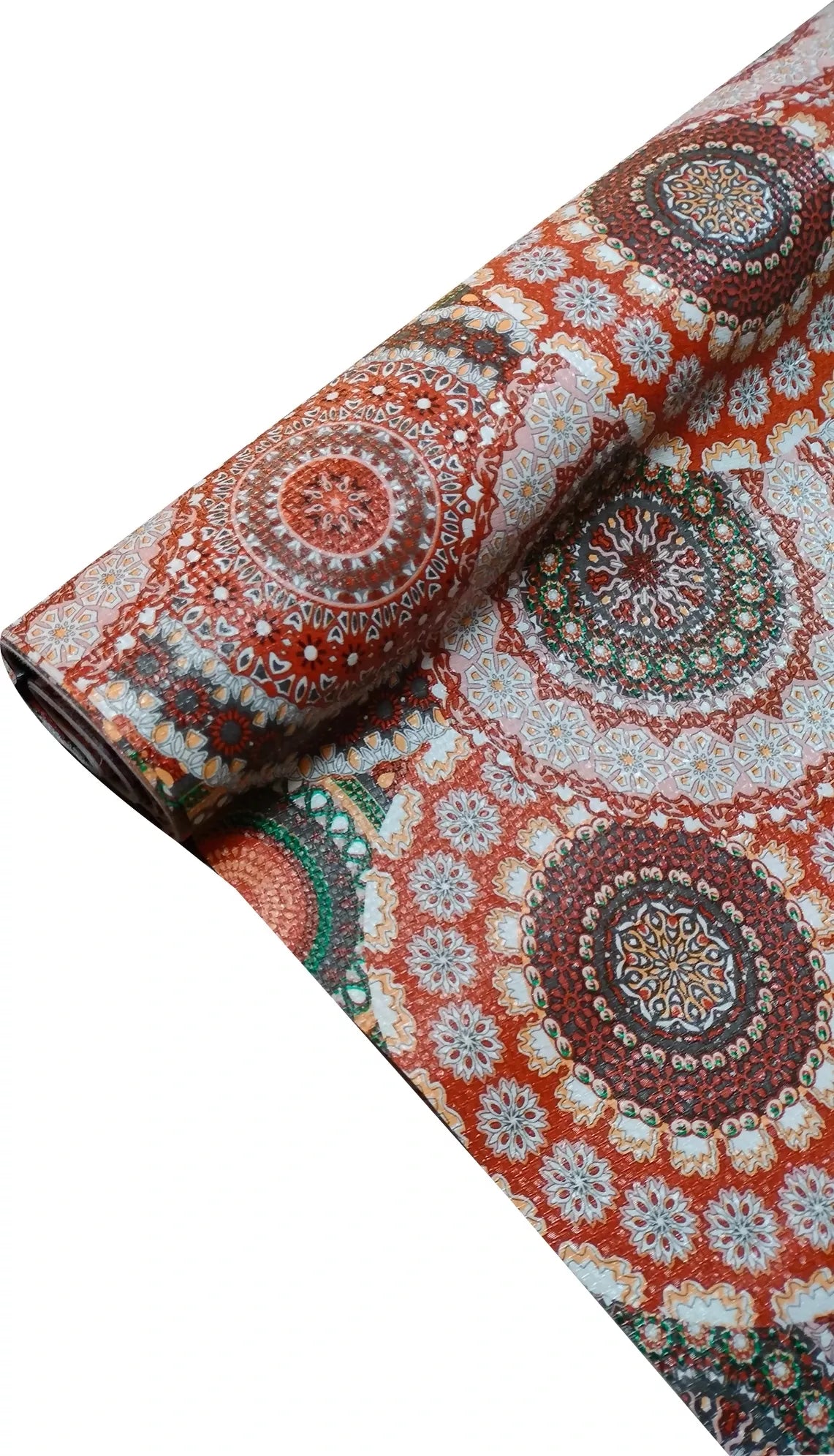 mopak decor Polyester Solid Fridge Mat & Cover50045(Orange)