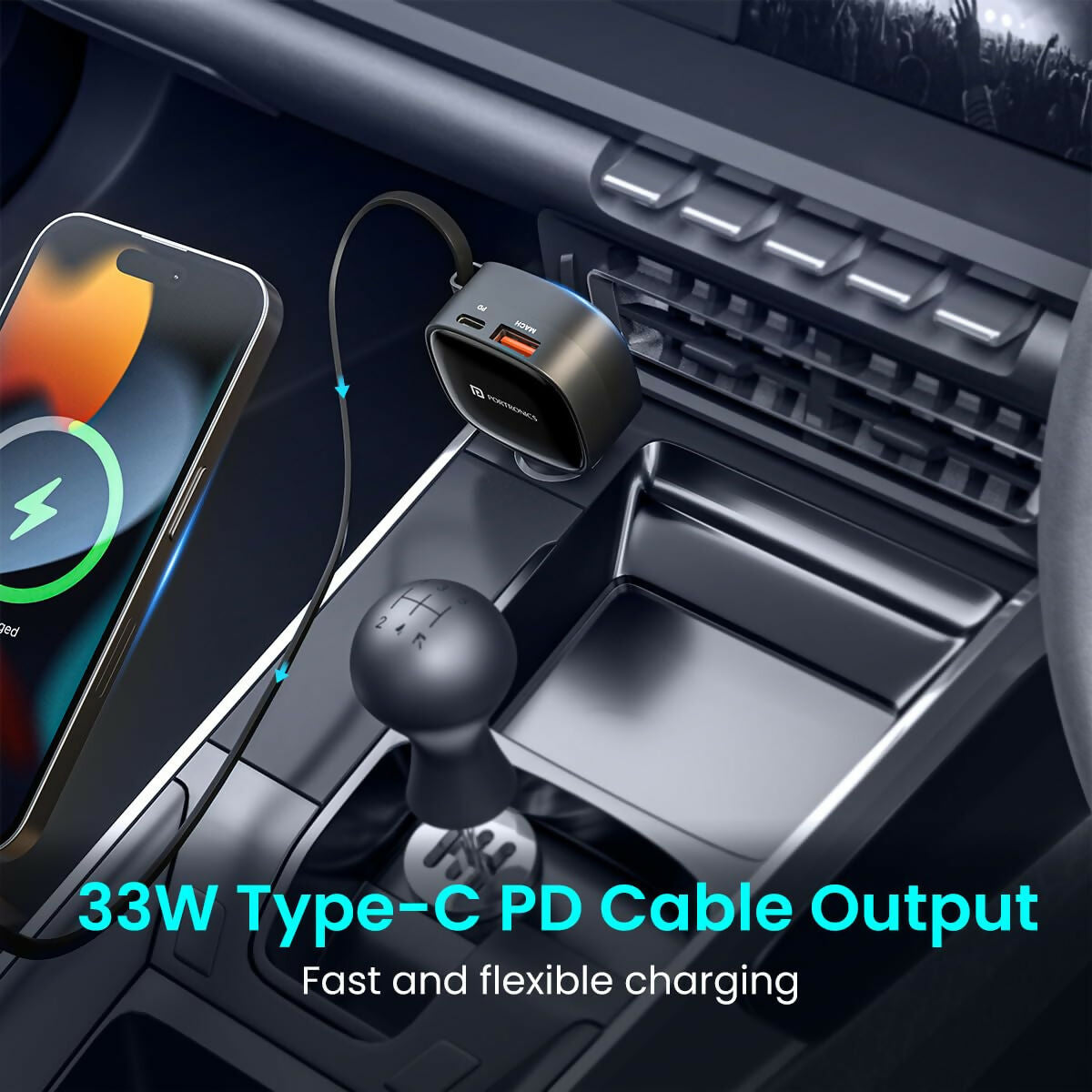 CAR POWER RETRACTO 84W