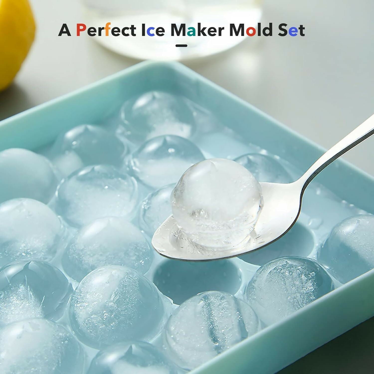 Flexible Reusable Mini Round Ice Sphere Tray – 33-Cavity Plastic Mold for Ice (Random Color, 1 Pcs)