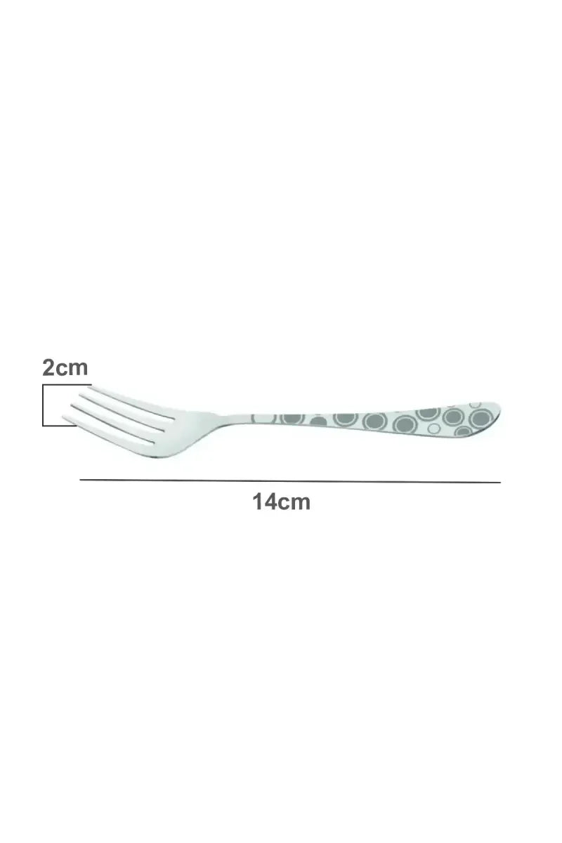 Prabha - Stainless Steel Flora Baby Spoon Set - 15cm