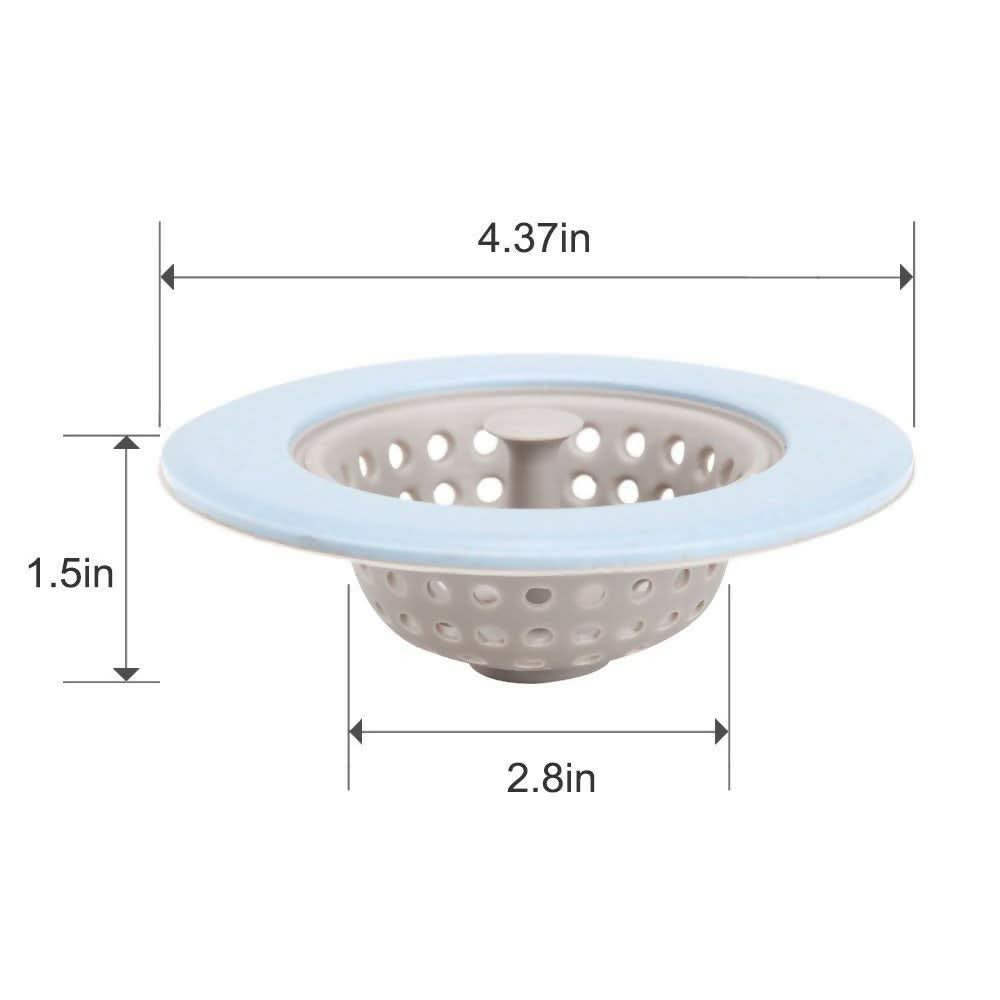Multi Space Silicone Kitchen Sink Strainer Blockage-Proof Drain Stopper for Home & Kitchen